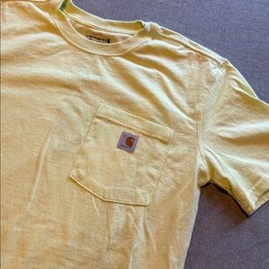Carhartt Men's Light Yellow Short Sleeve Tee